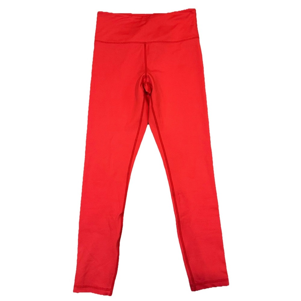 Zyia Active Women's Red Ascend‎ Hi Rise Capri Leggings Size 4